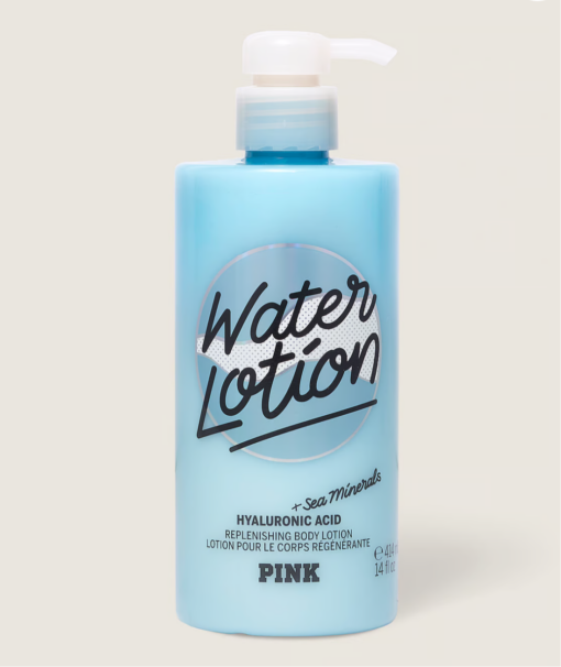 Pink Victoria’s Secret Water Lotion Replenishing Body Lotion with Hyaluronic Acid