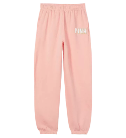 PINK Victoria’s Secret Fleece Chenille Logo sweatpant XXL