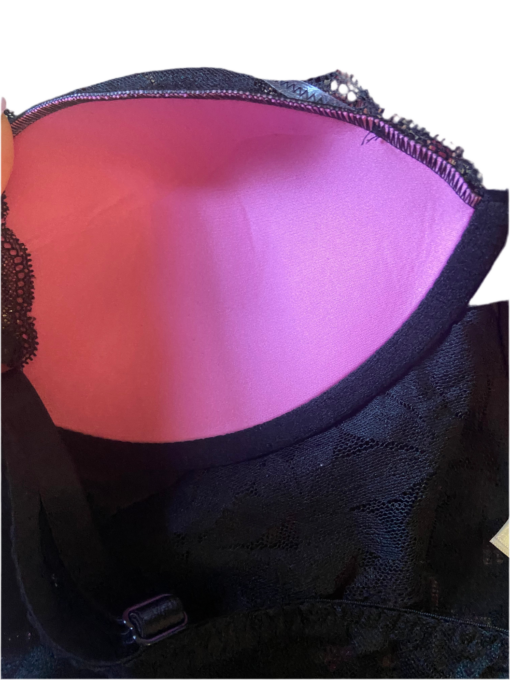 Victoria’s Secret Pink Bralette black lace padded cups M,L - Image 4